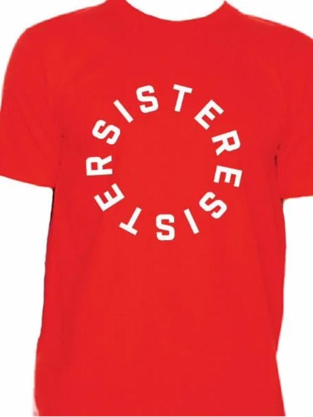 Otherwild Red 'SISTER' Circle Graphic Short Sleeve Tee